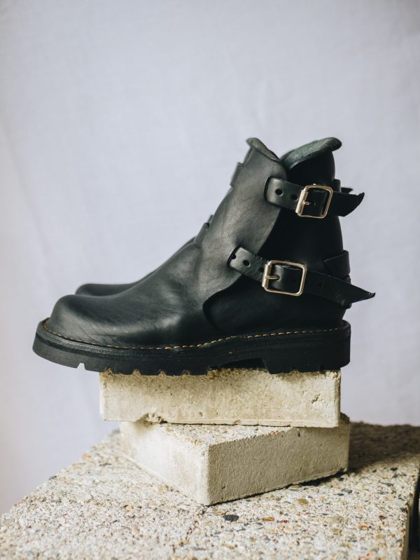 rof style tankwa black leather boot