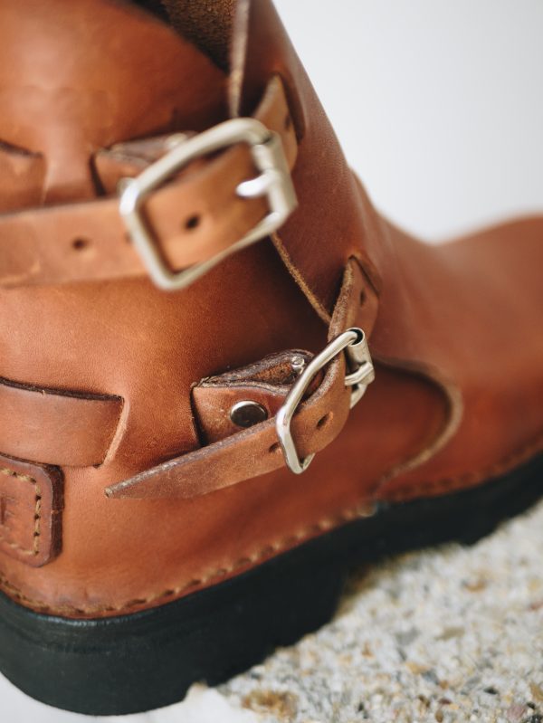 brown boot buckels